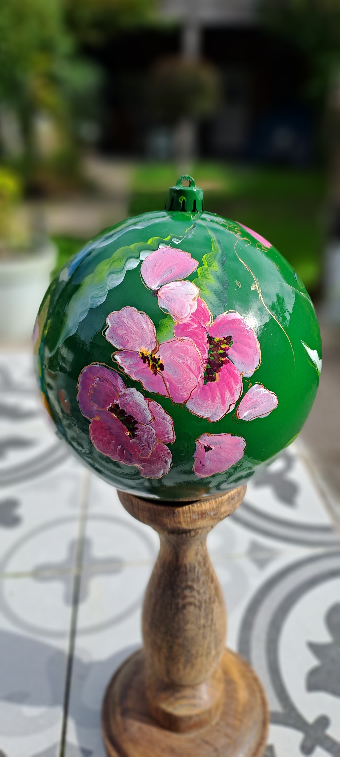 Kerst/ decoratiebal " Green"