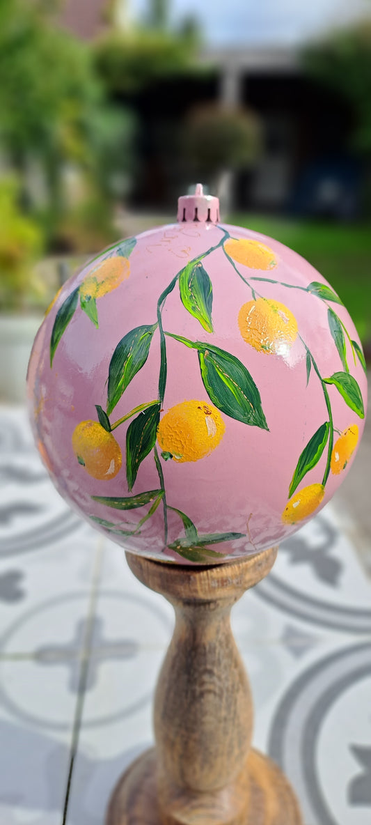 Kerst / decoratiebal " Limone"