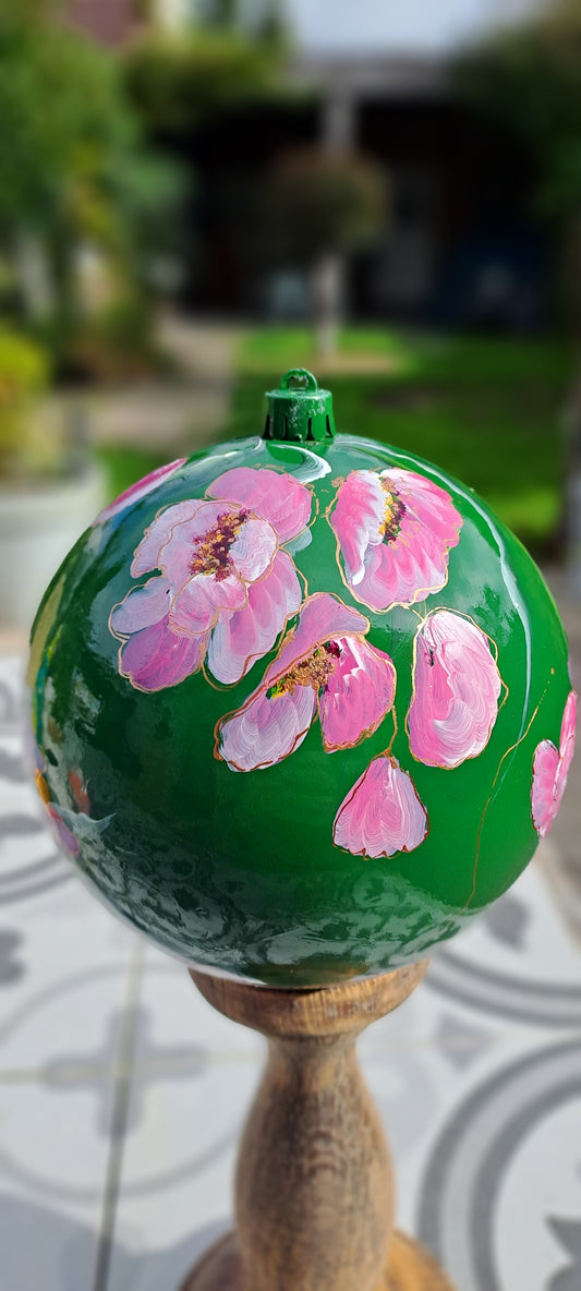 Kerst/ decoratiebal " Green"