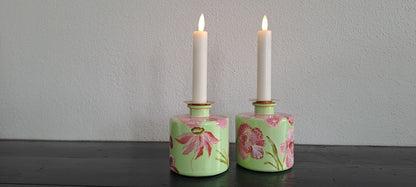Vaasjes/ kandelaars " romantic"